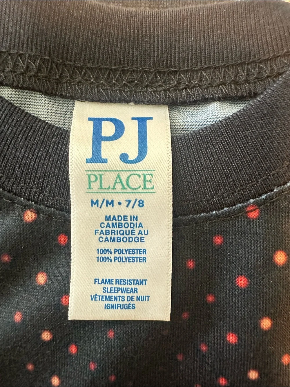 Place Kids Gamer Pajama Set - Black & Orange